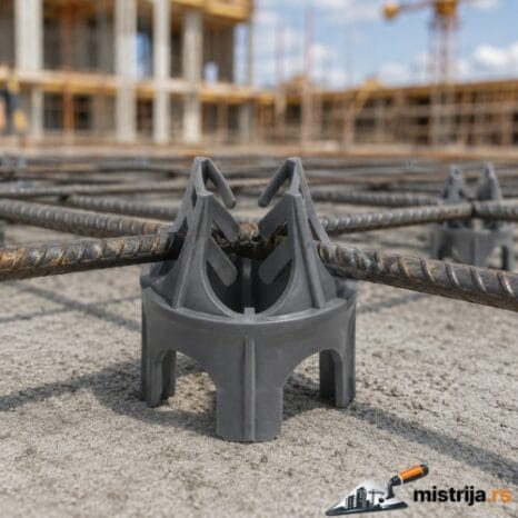 Komadni okrugli distancer drži armaturu