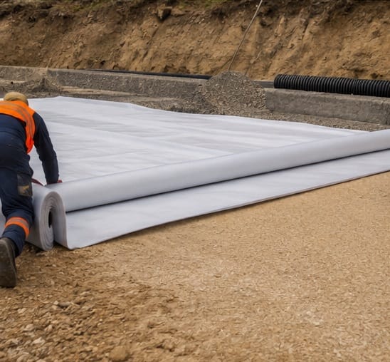 Geotekstil netkani beli 300 g/m2 - rolna 2×50m - Slika 5