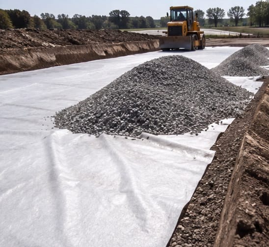 Geotekstil netkani beli 300 g/m2 - rolna 2×50m - Slika 3