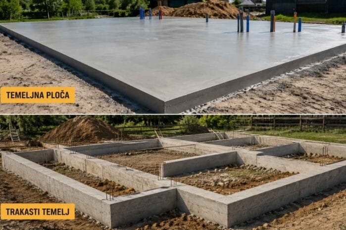 Temeljna ploča ili trakasti temelj – šta izabrati?