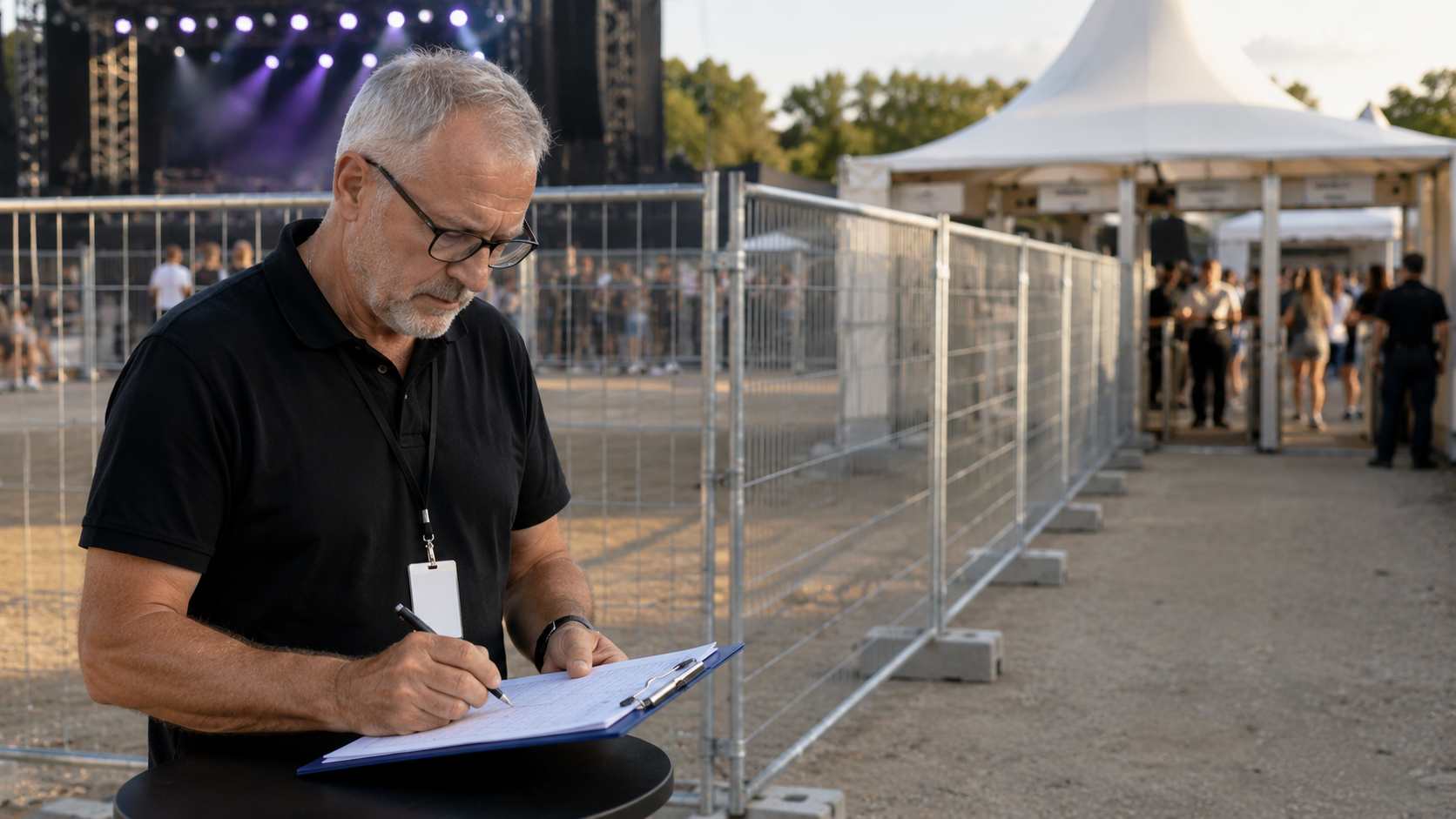 Odgovorno lice daje finalnu procenu oko postavljanja ograde u festivalskom prostoru
