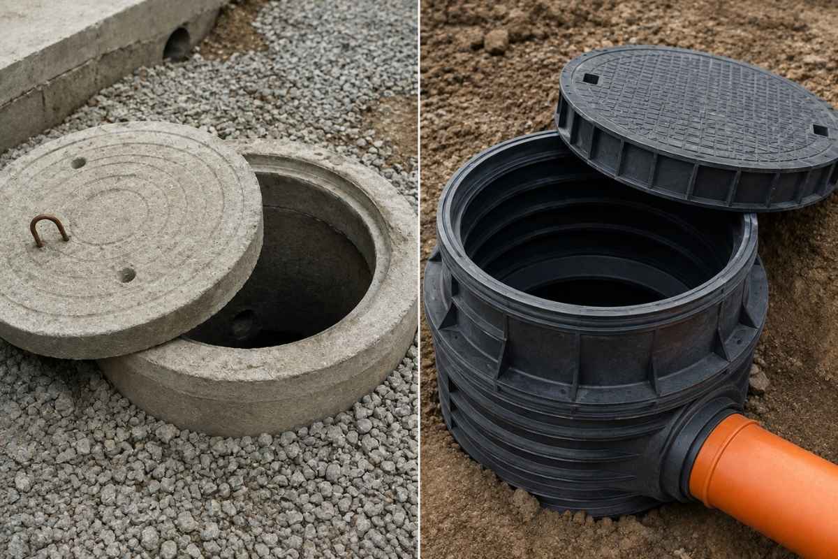 prikaz plastične i betonske šahte