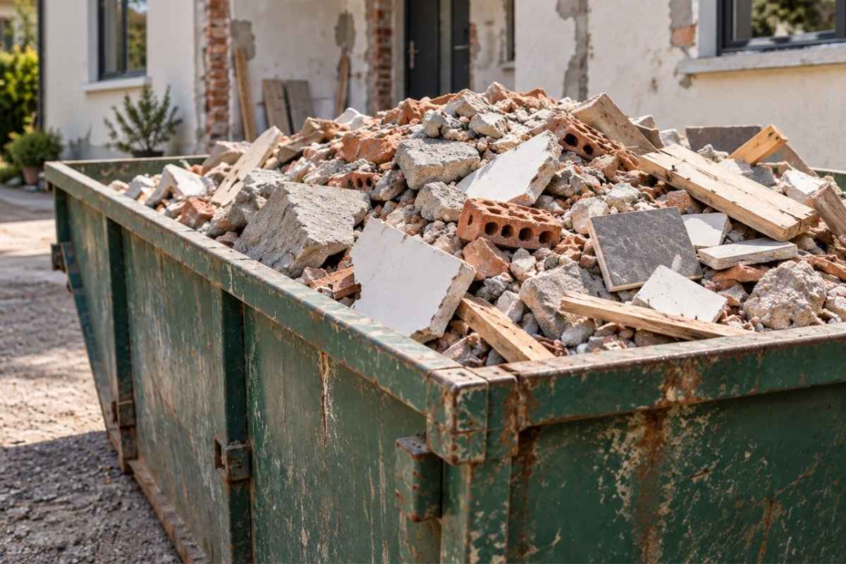 prikaz šuta u velikom kontejneru nakon renoviranja