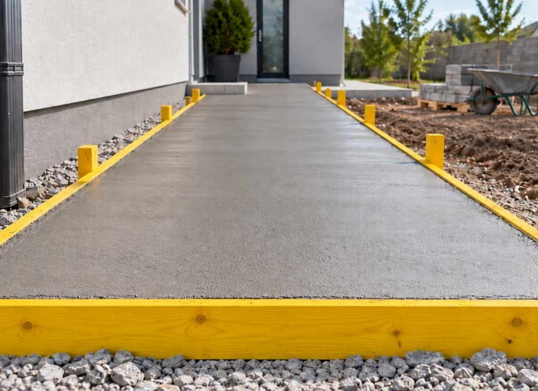 izlivanje betona na oplatu za pad betona